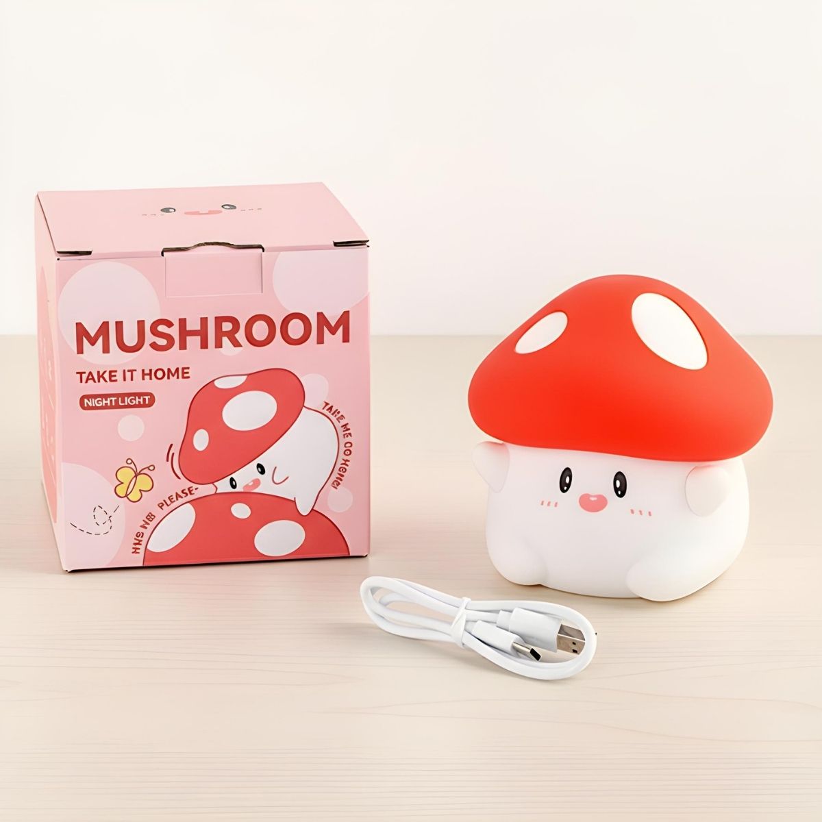 Shroomi - Freundliche LED Pilz-Lampe für den Herbst, süß & weich