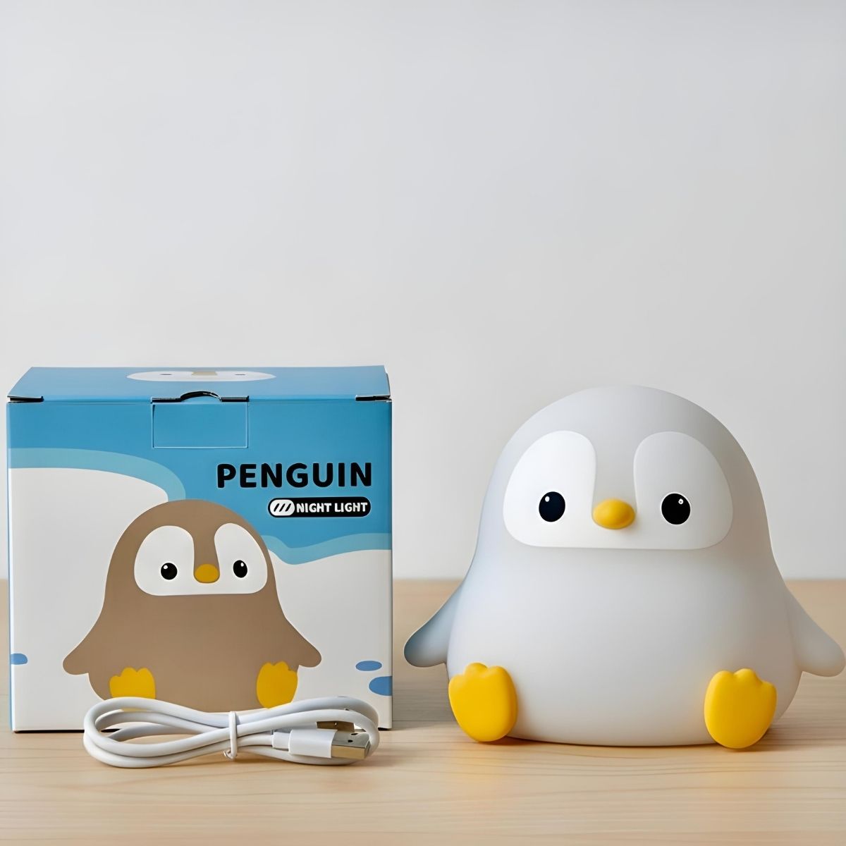 Waddles - Pinguin LED Nachtlicht, warmweiß & kuschelig für den Winter