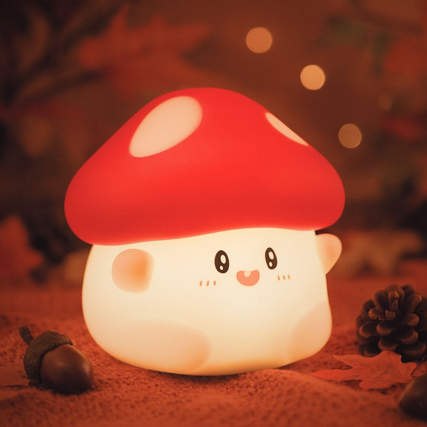 Shroomi - Freundliche LED Pilz-Lampe für den Herbst, süß & weich