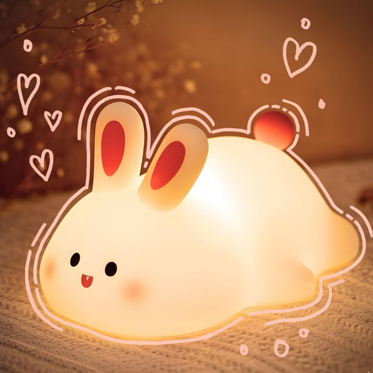 Dreamhopper - Süßes Hasen Nachtlicht LED, Einschlafhilfe