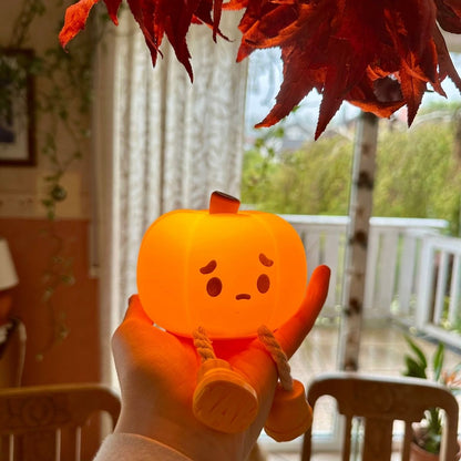 SpookyBoo - Kürbis Lampe LED, herbstliche Deko & Handyhalter