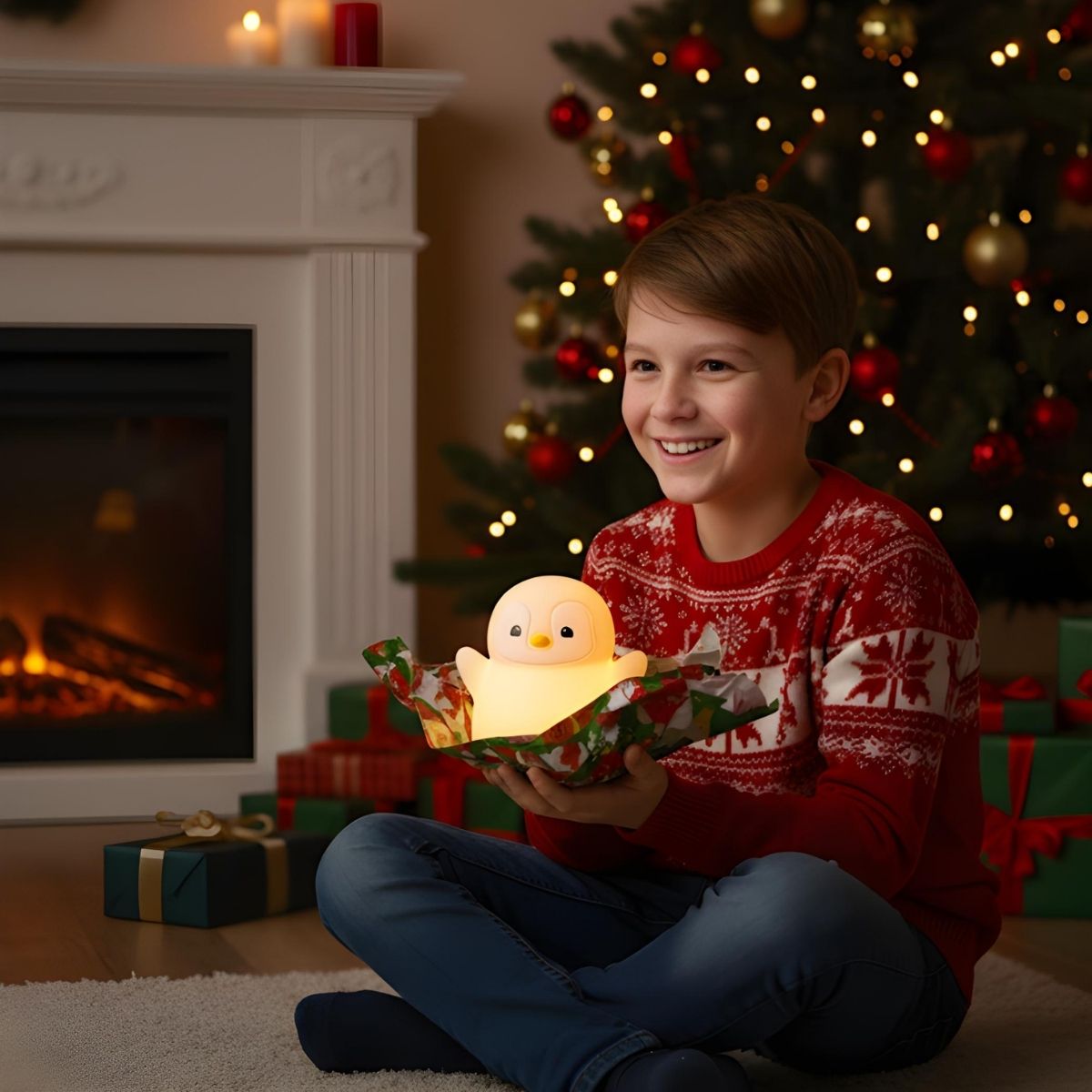 Pinglow - Aufmunterndes Kinderlicht & Winterdeko, dimmbares LED