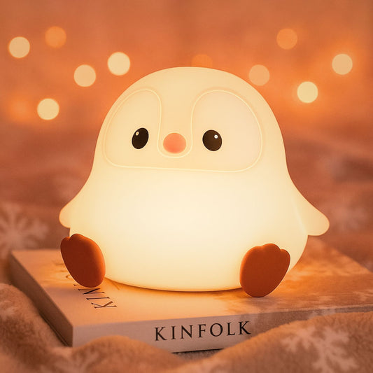 Waddles - Pinguin LED Nachtlicht, warmweiß & kuschelig für den Winter