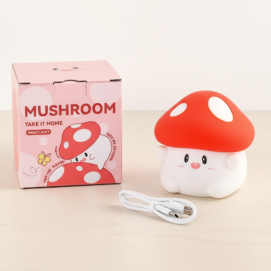 Shroomi - Freundliche LED Pilz-Lampe für den Herbst, süß & weich