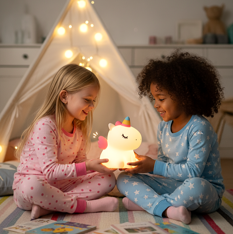Fairycorn - Einhorn Nachtlicht LED, Geschenkidee für Mädchen