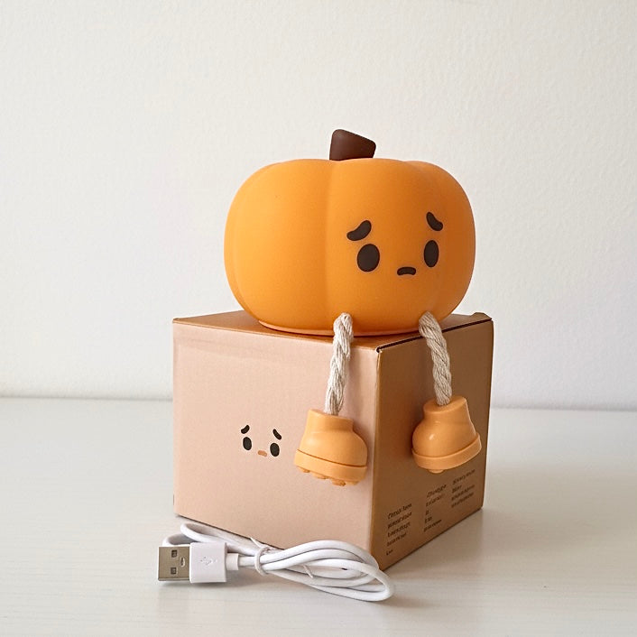 SpookyBoo - Kürbis Lampe LED, herbstliche Deko & Handyhalter