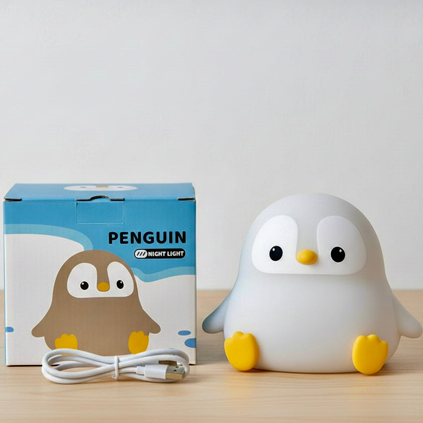 Waddles - Pinguin LED Nachtlicht, warmweiß & kuschelig für den Winter