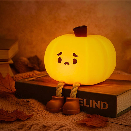 SpookyBoo - Kürbis Lampe LED, herbstliche Deko & Handyhalter