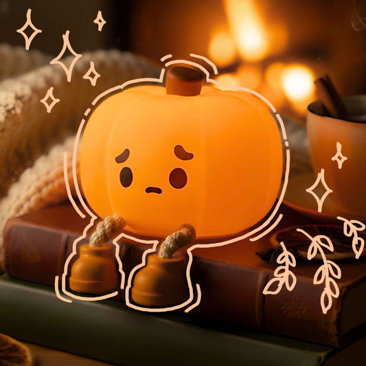 SpookyBoo - Kürbis Lampe LED, herbstliche Deko & Handyhalter